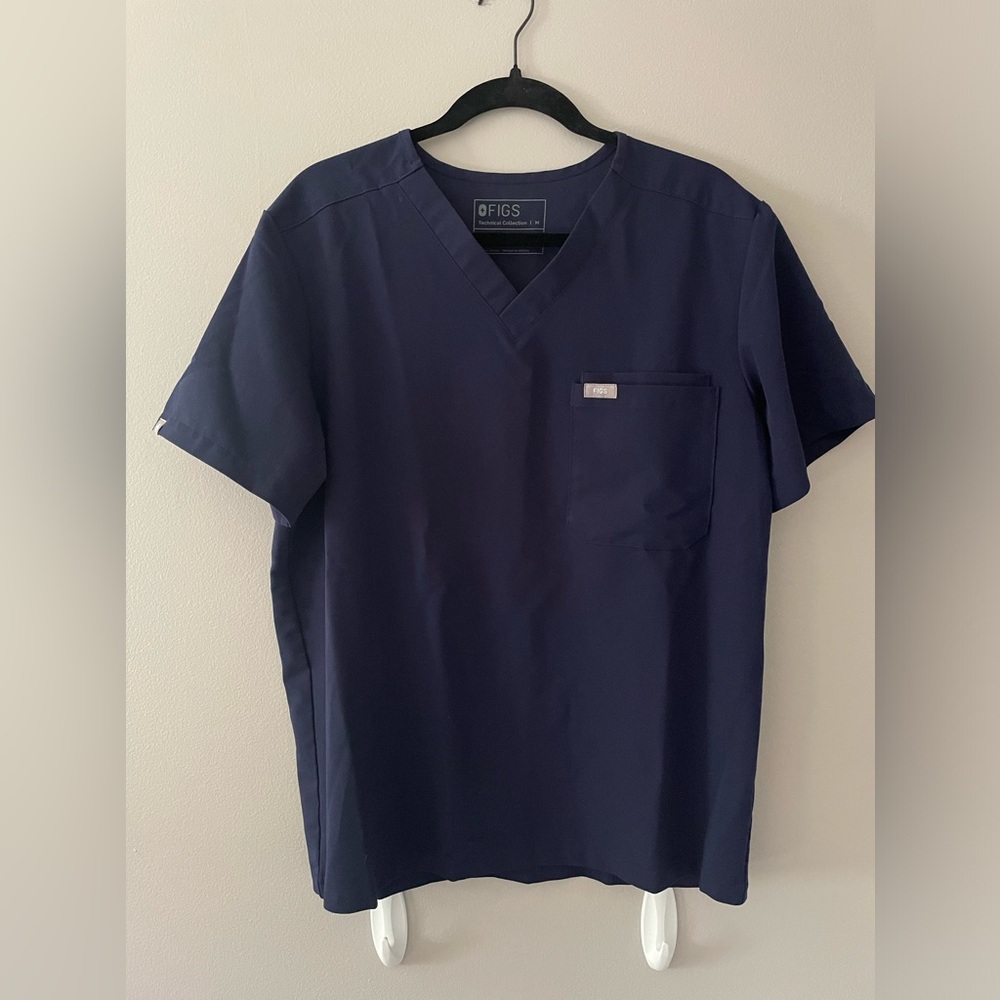 FIGS Leon Scrub Top 3 Pockets Men's Scrubs Size M - Picture 4 of 7